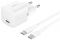Зарядний пристрій мережевий Belkin 25Вт USB-С PD PPS, кабель USB-С > USB-C, 1м, PVC, білий