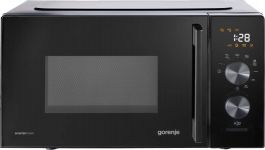 Мікрохвильова піч Gorenje, 20л, електр. керув., 800Вт, гриль, дисплей, 20 програм, інвертор, чорний