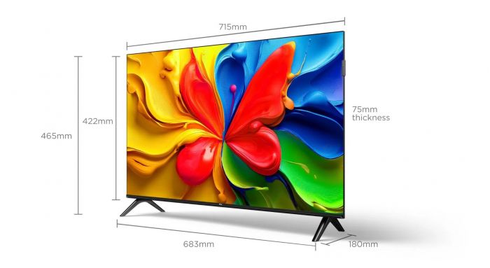 Телевізор 32" TCL QLED HD 60Hz Smart Android TV Black