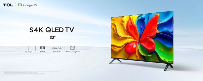 Телевізор 32" TCL QLED HD 60Hz Smart Android TV Black