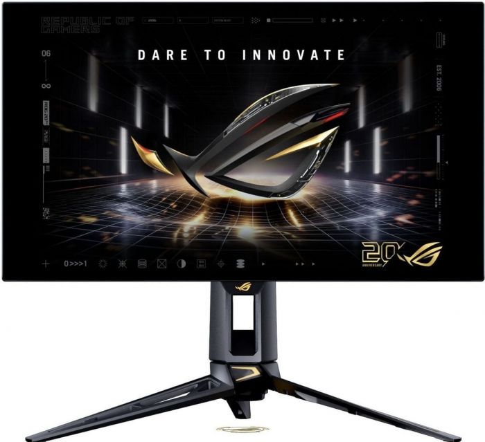 Монітор Asus 26.5" ROG Swift PG27AQWP-G 2xHDMI, DP, 3xUSB, WOLED, 2560x1440, 540/720Hz, 0.02ms, DCI-P3 99.5%, G-SYNC, FreeSync, Pivot, HDR500
