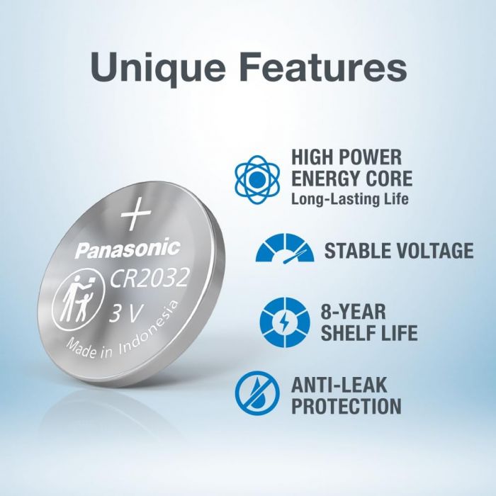 Батарейка Panasonic літієва CR2032 блістер, 1 шт.