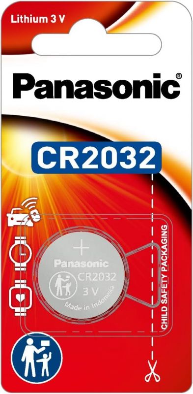 Батарейка Panasonic літієва CR2032 блістер, 1 шт.