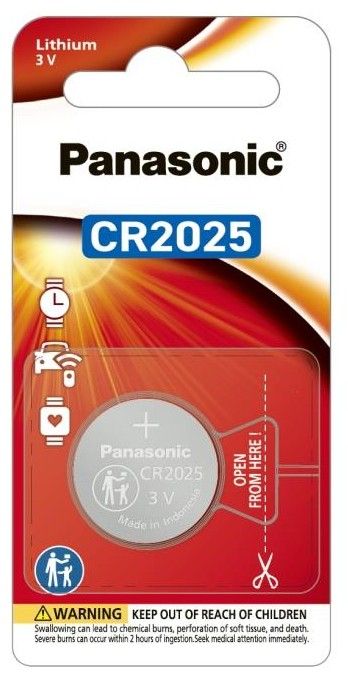 Батарейка Panasonic літієва CR2025 блістер, 1 шт.