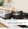 Варильна поверхня Bosch газова на склі, 60см, чавун, WOK, чорний