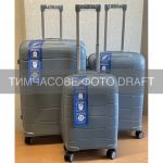 Набір валіз 2E, M6910, поліпропілен, (L+M+S), блискавка anti theft, 4 колеса, кодовий замок, блакитний