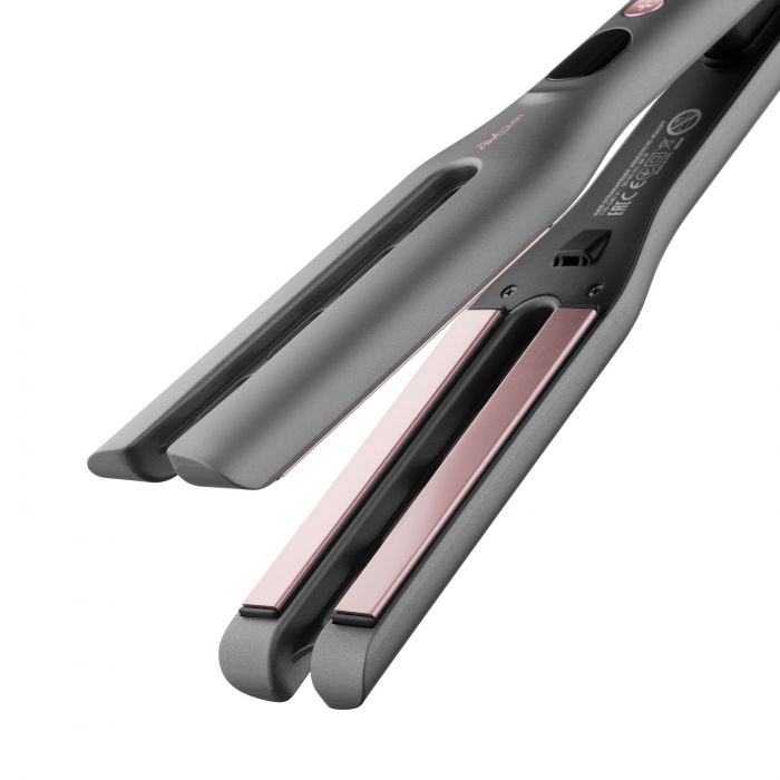Випрямляч ARDESTO Pink Touch, 68Вт, 150-230C, кераміка, широкий, сірий+рожевий