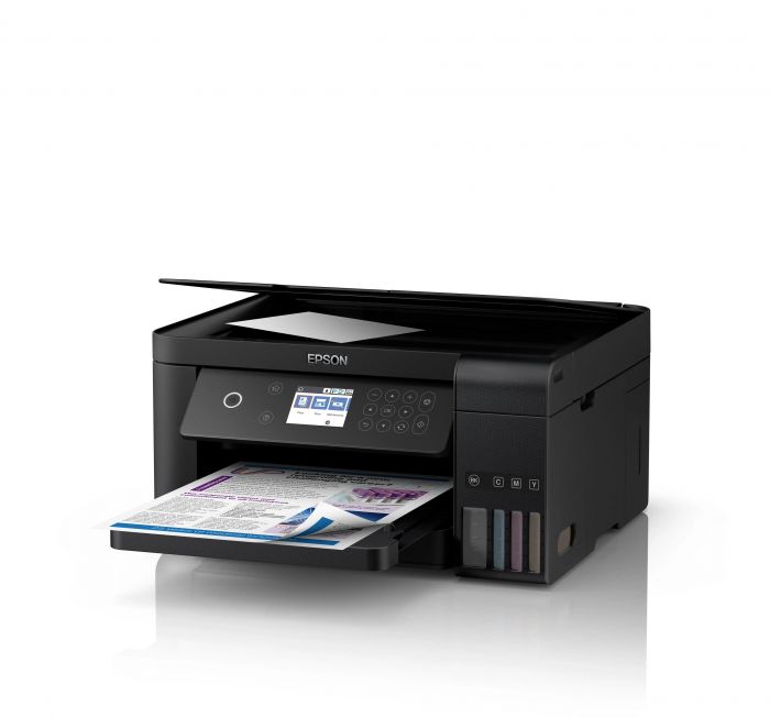 БФП ink color A4 Epson EcoTank L6360 35_23 ppm Duplex USB Ethernet Wi-Fi 4 inks Black Pigment