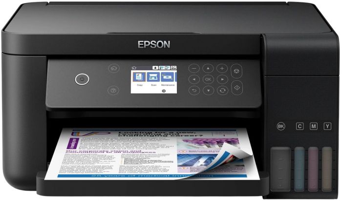 БФП ink color A4 Epson EcoTank L6360 35_23 ppm Duplex USB Ethernet Wi-Fi 4 inks Black Pigment