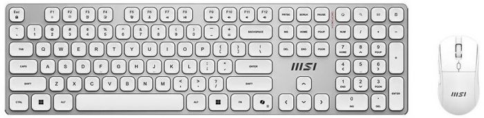 Комплект клавіатура та миша MSI FORGE K210 W COMBO WHITE UA, Wireless