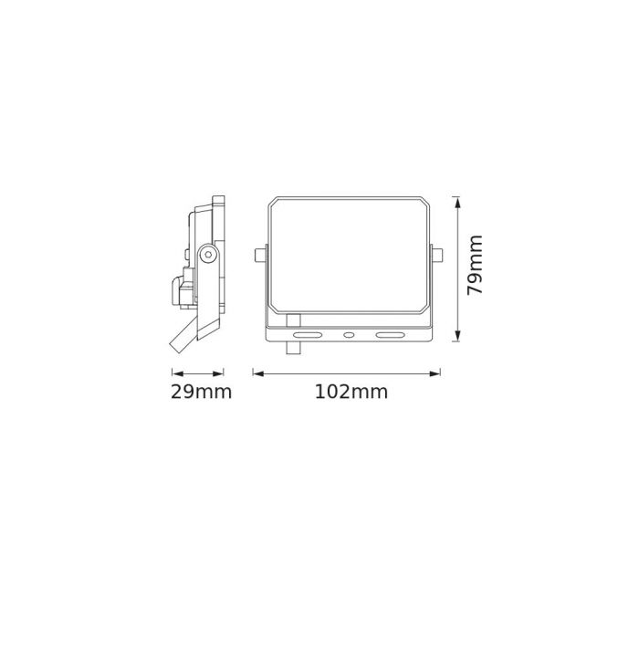 Прожектор OSRAM FLOODLIGHT LUX 10Вт 900Лм 6500K чорний