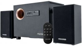 Акустична система MICROLAB M-105R 2.1, 10W, mini-jack/USB/SD, чорний