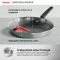 Сковорода Tefal Emotion+ Power, 28см, з кришкою, нержавіюча сталь, серцевина-алюміній, хромована сталь, бакеліт, скло
