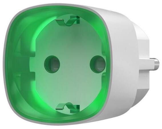 Розумна розетка Ajax Socket, 230V, 11А, 2.5 кВт, jeweller, бездротова, білий