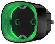 Розумна розетка Ajax Socket, 230V, 11А, 2.5 кВт, jeweller, бездротова, чорний