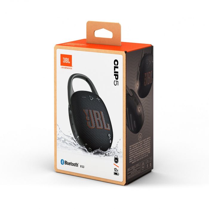 Акустична система JBL Clip 5 7Вт, BT 5.3, IP67, Чорний