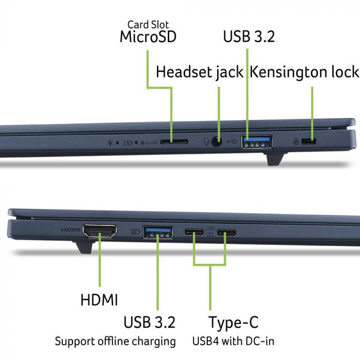 Ноутбук Acer Swift Go 16 SFG16-A71 16" WUXGA OLED, AMD R5-430, 16GB, F512GB, UMA, Win11, синій