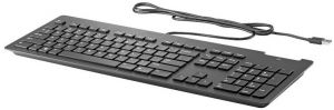 Клавіатура мембранна HP Slim v2 SmartCard, USB-A, EN/UK, чорний