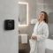 Терморегулятор Veria Control WT45 5...45 °C для теплої підлоги Wi-Fi сенсорний тип датчику повітря + підлога 16A 230В чорний