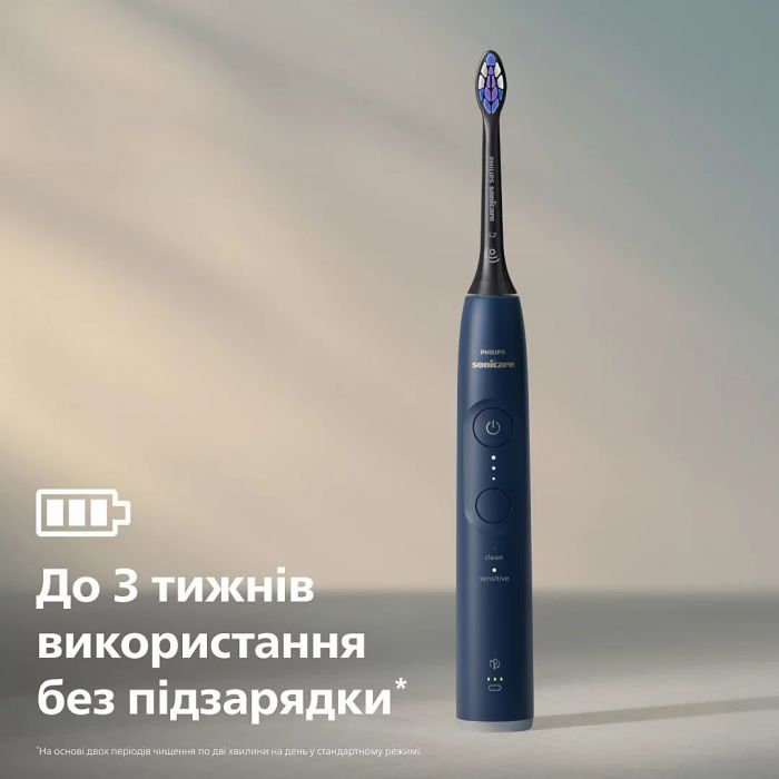 Щітка зубна електр. Philips, Sonicare 6100 Series, 62т. колив/хв, насадок-1, синій