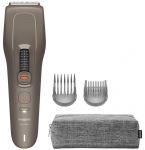 Машинка для стриження  Philips Series 5000, акум., роторний мотор, насадок-2, кейс, сталь, коричневий