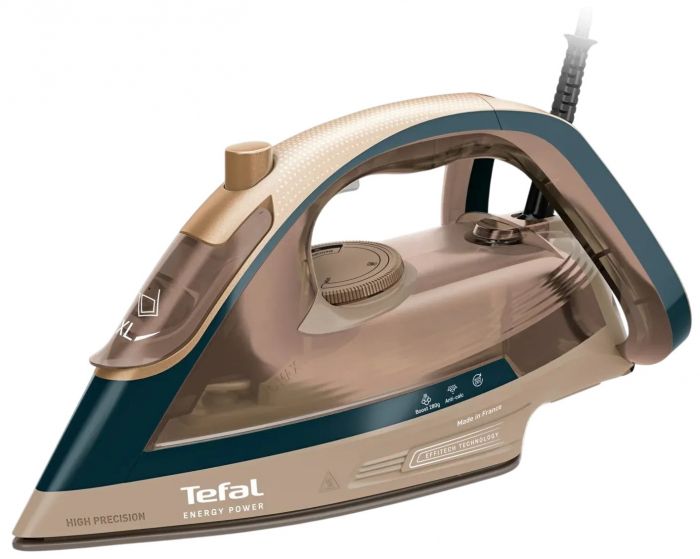 Праска Tefal Energy Power, 1500Вт, 270мл, паровий удар -280гр, постійна пара - 20гр, керам. підошва, бежевий