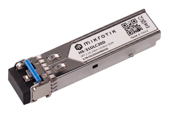 Трансивер MikroTik HS-31DLC20D SFP, 1x2.5G BaseLX, SM, 20км