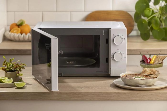 Мікрохвильова піч Gorenje, 20л, мех. керув., 700Вт, білий