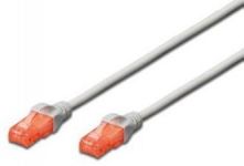 Патч-корд DIGITUS CAT 6 UTP, 3м, AWG 26/7, Cu, LSZH, сірий