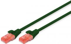 Патч-корд DIGITUS CAT 6 UTP, 0.25м, AWG 26/7, Cu, LSZH, зелений