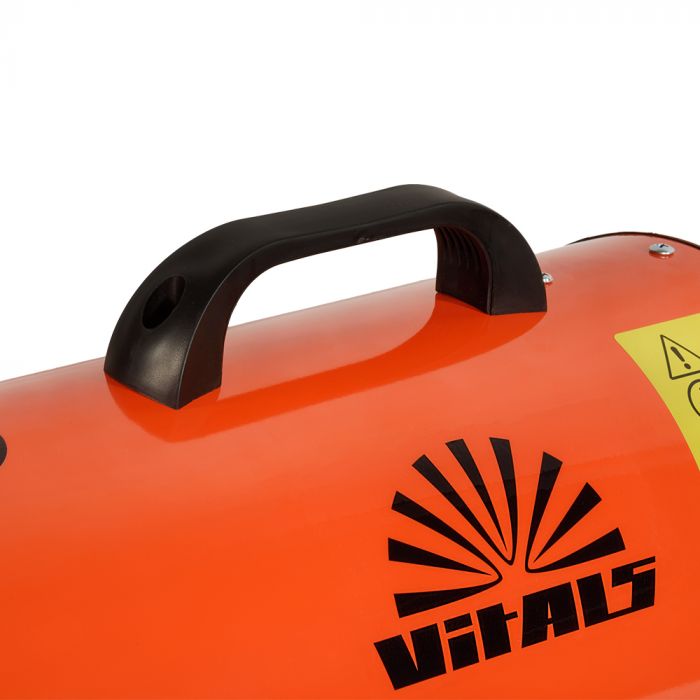 Теплова гармата газова Vitals GHB-303Т, акумуляторна 18В, 18-30кВт, 120м2, IP24, 5.2кг