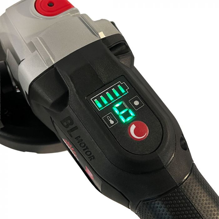 Шліфмашина кутова акумуляторна Vitals Professional ALs 18125v BS Kit SmartLine+ 125мм 18В акб 1х4А·год 1000об/хв кейс 3.75кг
