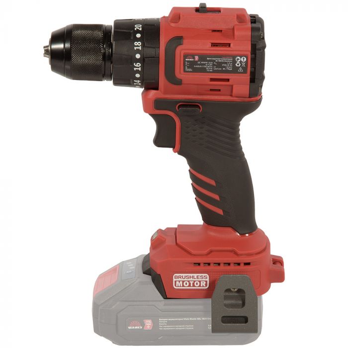 Шурупокрут-дриль акумуляторний Vitals Master AU 1850 BL SmartLine+ 18В 50Нм 0-450·1700об/хв кейс 0.9кг без АКБ та ЗП