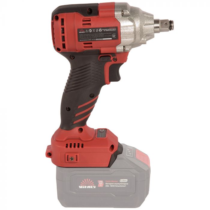Гайковерт ударний акумуляторний Vitals Master AT 1838 BL SmartLine+ 18В 2500об/хв 380Нм 1/2" 2 швидкості 1.15кг без АКБ та ЗП
