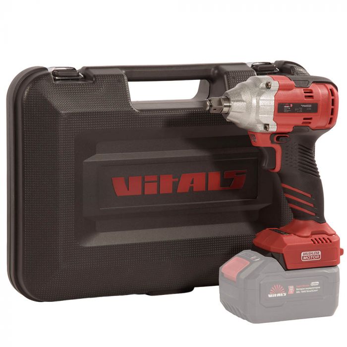 Гайковерт ударний акумуляторний Vitals Master AT 1838 BL SmartLine+ 18В 2500об/хв 380Нм 1/2" 2 швидкості 1.15кг без АКБ та ЗП