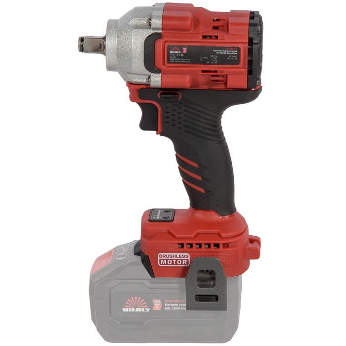 Гайковерт ударний акумуляторний Vitals Master AT 1850 BL SmartLine+ 18В 2300об/хв 500Нм 1/2" 3 швидкості 1.6кг без АКБ та ЗП