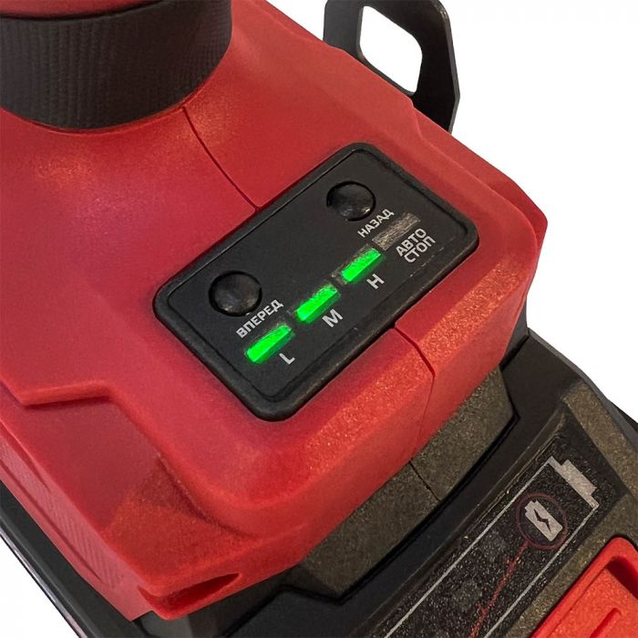 Гайковерт ударний акумуляторний Vitals Master AT 1850 BL SmartLine+ 18В 2300об/хв 500Нм 1/2" 3 швидкості 1.6кг без АКБ та ЗП