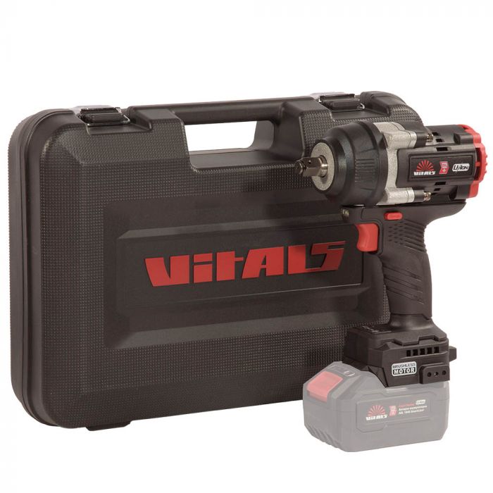 Гайковерт ударний акумуляторний Vitals Professional AT 1880 BL SmartLine+ 18В 2700об/хв 800Нм 1/2" 3 швидкості 1.9кг без АКБ та ЗП