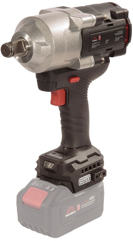 Гайковерт ударний акумуляторний Vitals Professional AT 18100 BL SmartLine+ 18В 1800об/хв 1000Нм 3/4" 3 швидкості 3.3кг без АКБ та ЗП