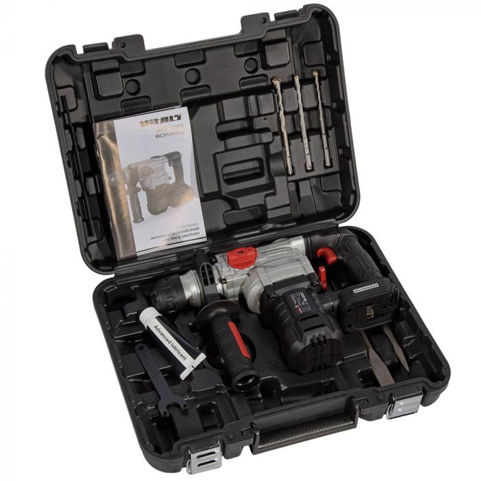 Перфоратор акумуляторний Vitals Professional ARa 1845 BL SmartLine+ 18В 4.5Дж 0-3800уд/хв 0-760об/хв 5.4кг без АБК та ЗП