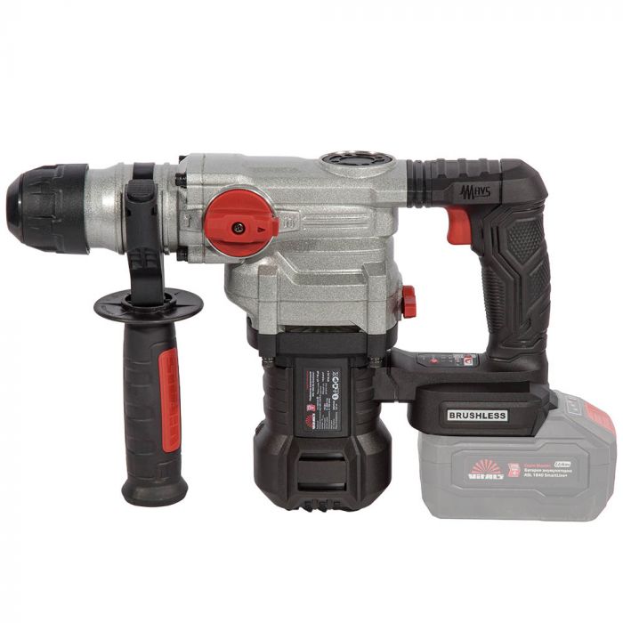 Перфоратор акумуляторний Vitals Professional ARa 1845 BL SmartLine+ 18В 4.5Дж 0-3800уд/хв 0-760об/хв 5.4кг без АБК та ЗП