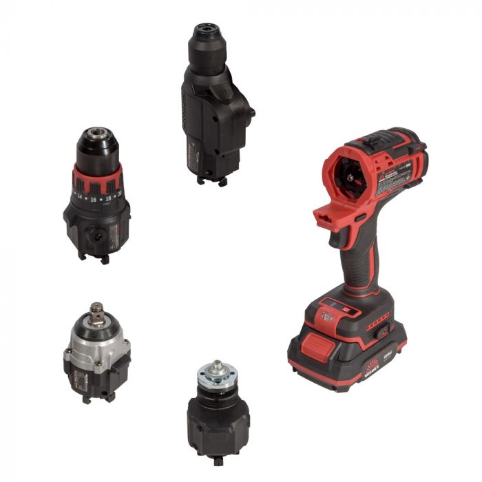 Набір акумуляторних інструментів Vitals Master COMBO KIT 4.2 18В модулі шурупокрута перфоратора гайковерта шліфмашини акб 1х2А·год 1х4А·год ЗП кейс