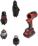 Набір акумуляторних інструментів Vitals Master COMBO KIT 4.2 18В модулі шурупокрута перфоратора гайковерта шліфмашини акб 1х2А·год 1х4А·год ЗП кейс