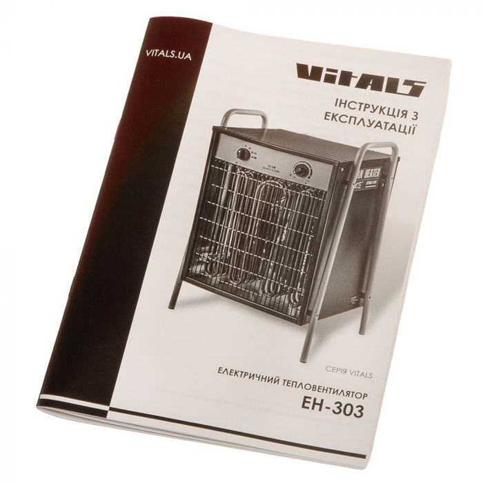 Теплова гармата електрична Vitals EH-303, 400В, 30кВт, 3871м3/год, 24.5кг
