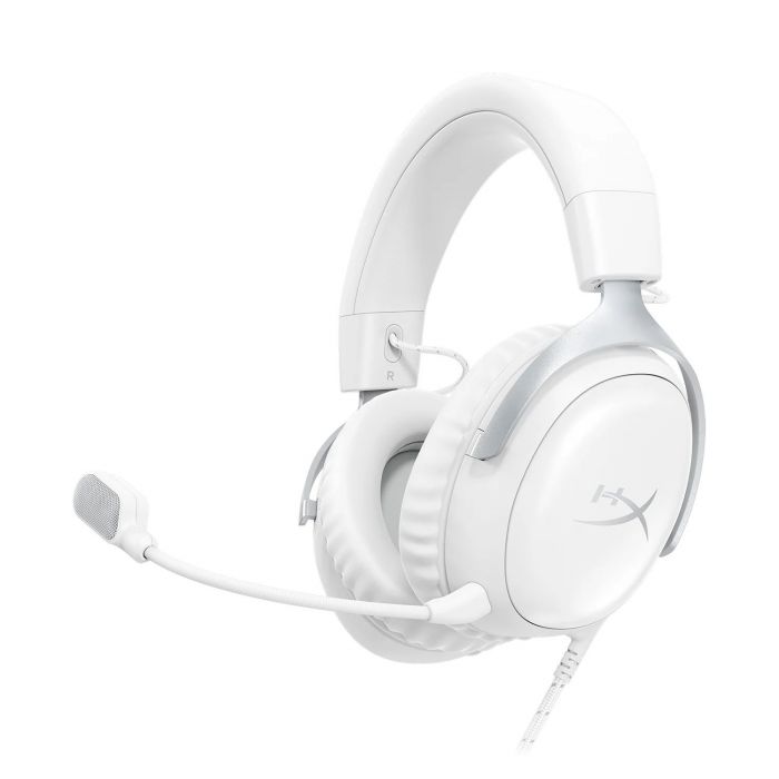 Гарнітура ігрова HyperX Cloud III, mini-jack/USB-A/USB-C, 1.2м/1.3м, білий