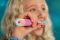 Щітка зубна електр. Philips, Sonicare For Kids Smart, насадок-2, дорожній футляр, 2 наклейси, рожений