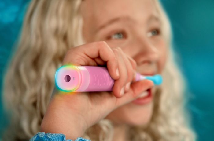 Щітка зубна електр. Philips, Sonicare For Kids Smart, насадок-2, дорожній футляр, 2 наклейси, рожений