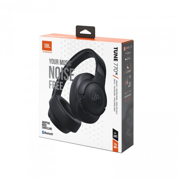 Навушники Over-ear JBL T770NC BT 5.3, ANC, Wireless Чорний