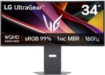 Монітор LG 34" 34G600A-B 2xHDMI, DP, MM, VA, 3440x1440, 160Hz, CURVED, sRGB 99%, FreeSync, HAS, HDR10