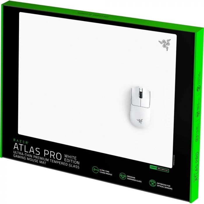 Ігрова поверхня Razer Atlas Pro, L (500x400x1.9мм), білий